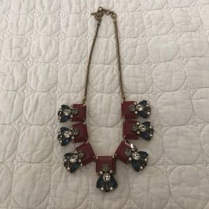 J. Crew crystal and stone necklace
